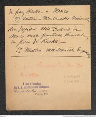 k.k. naturhistorisches Hofmuseum, Intendanzakten 1885-1896 (Hauer), Aktenzahl Z.333/1891, Seite 1